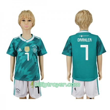 Billige Fotballdrakter Tyskland Draxler 7 Barn VM 2018 Bortedraktsett